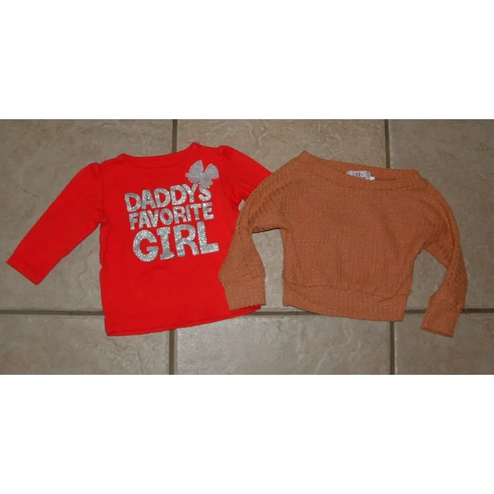 Girls Sz 3-6 Months Casual Wear Shirt, Sweater & Pants 3 Pc Lot CARTERS SHEIN